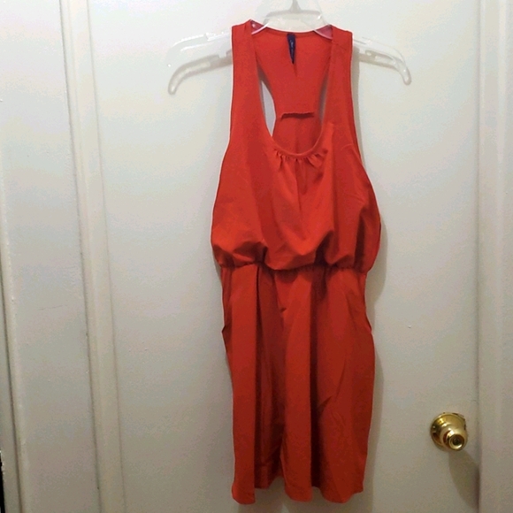 ⚫2 for $30⚫ FINAL TOUCH - DARK ORANGE DRESS - Picture 1 of 6
